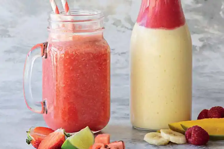 6 Receitas com Melancia o Coringa do Verão 3 Batido de Morango e Melancia