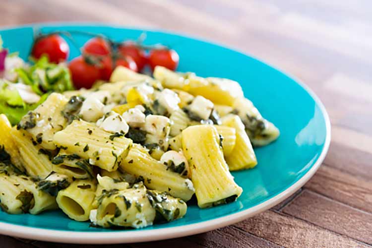 Penne com Queijo de Cabra