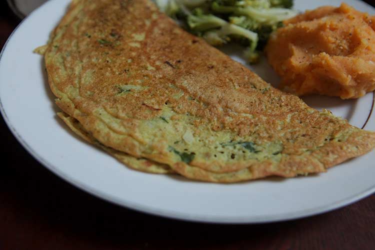 Como fazer Omelete Vegana De Grão De Bico 2 Como fazer Omelete Vegana De Grão De Bico