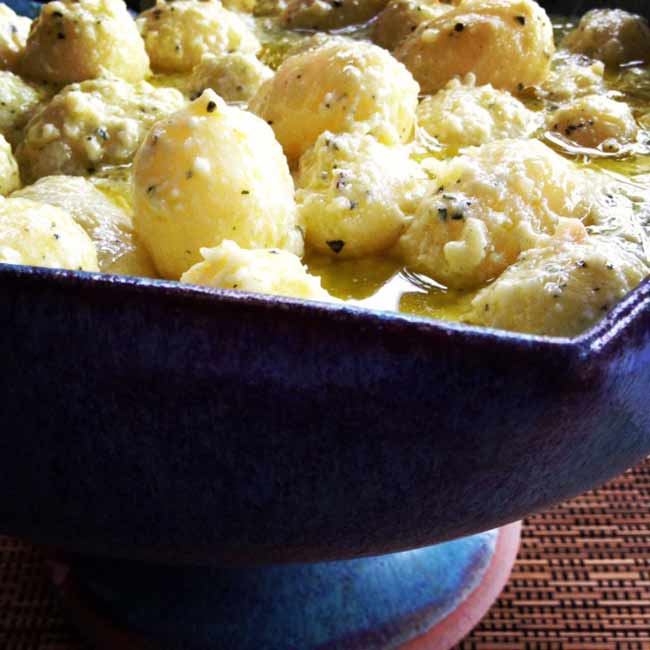 Como fazer Batatinha Com Molho Pesto e Iogurte Natural 2 Batatinha Com Molho Pesto e Iogurte