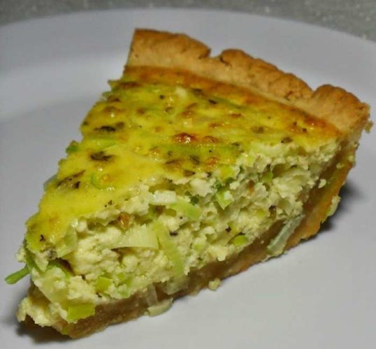 Como fazer Quiche de Alho Poro e Queijo Branco 2 Como fazer Quiche de Alho Poro e Queijo Branco