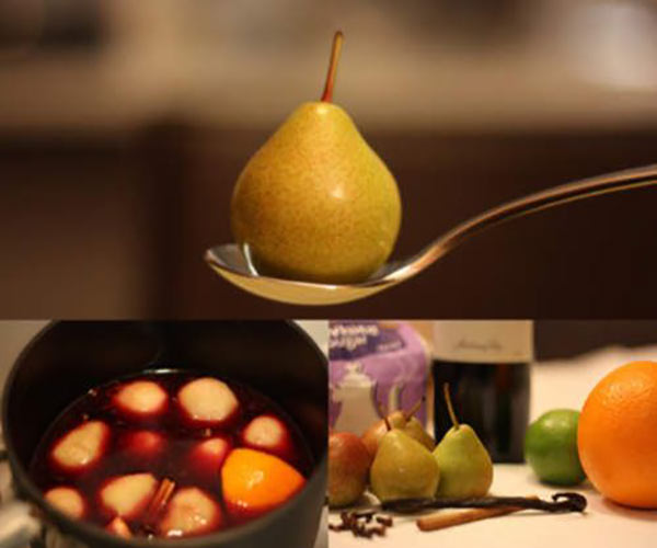 Deliciosa receita de Pera Pochê no Vinho Tinto 2 Pera Pochê no Vinho Tinto