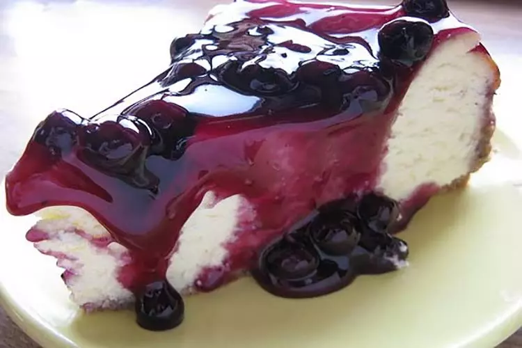 Delicioso Cheesecake de Blueberry