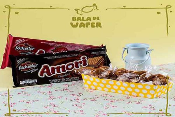 Balas de Caramelo Wafer Amori 1
