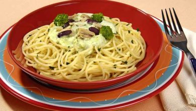 Receita de Espaguete ao Molho de Atum e Brócolis