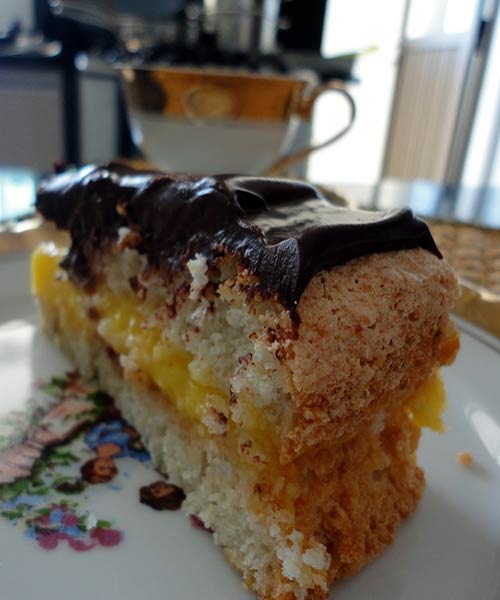 Como fazer Dacquoise ao Creme de Laranja Com Ganache 2 Dacquoise ao Creme de Laranja