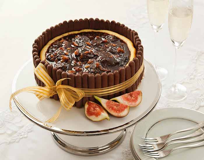 Como fazer Cheesecake de Figos Com Palitos de Chocolate 2 Cheesecake de Figos Com Palitos de Chocolate