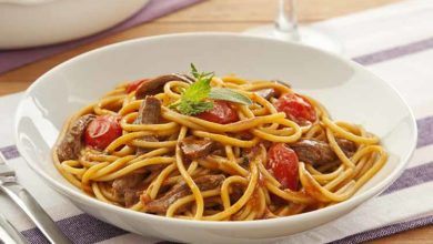 Spaghetti Com Cordeiro e Ervas