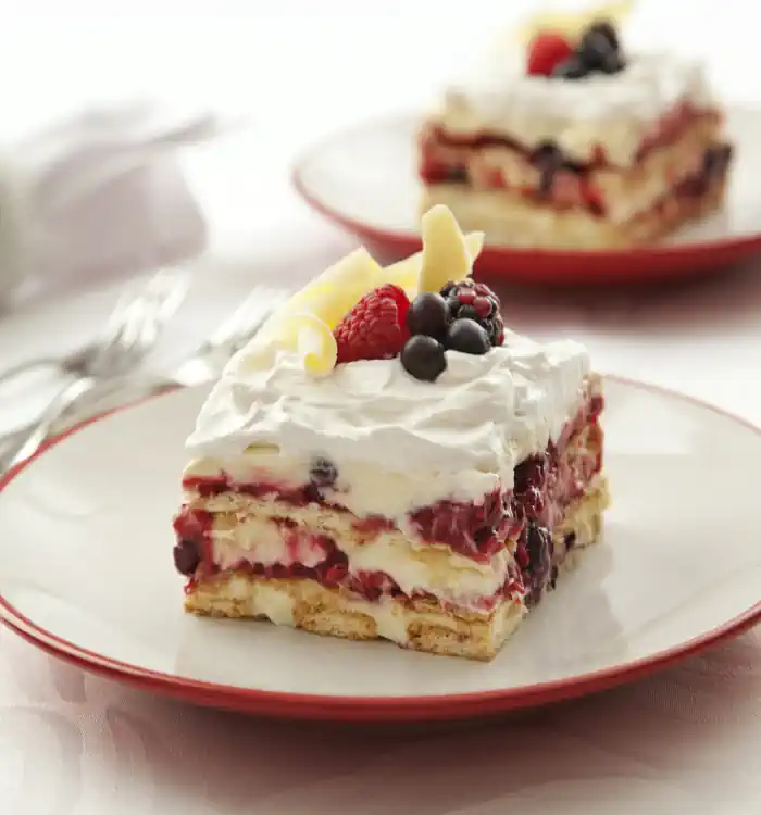 Como fazer Pavê de Chocolate Branco com Frutas Vermelhas 2 Pavê de Chocolate Branco