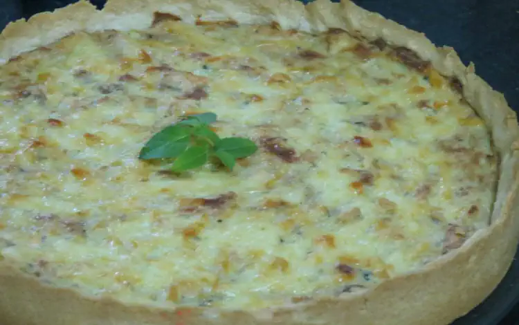 Como fazer Quiche de Salmão com Queijo Gorgonzola 2 Quiche de Salmão com Queijo Gorgonzola