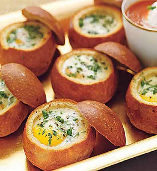 Receita de Mini Paes Italianos Recheado com Ovos 2 Mini Paes Italianos Recheado com Ovos