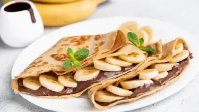 Crepes de Banana com Nutella