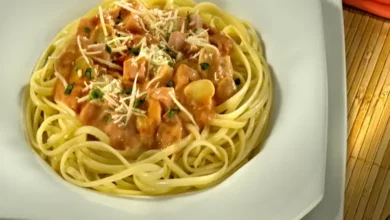 Spaghetti ao Molho de Champignon
