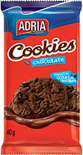 Biscoitos Cookies nos Sabores Chocolate e Baunilha 4 chocolate-com-gotas-40g