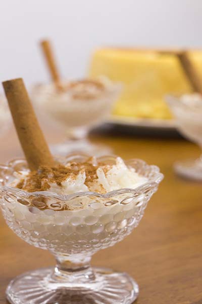 Arroz Doce de Coco com Creme de Queijo Minas Frescal 2 Arroz Doce de Coco com Creme de Queijo Minas Frescal