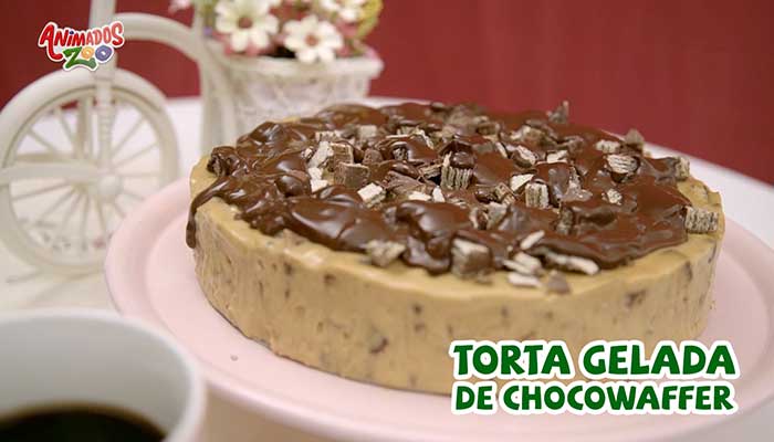 Torta Gelada de Chocowaffer Animados Zoo
