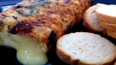 Queijo Brie Em Crosta de Sal e Alecrim