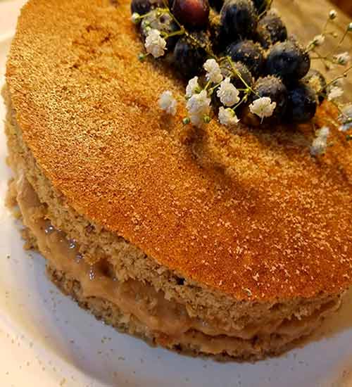 Naked Cake de Amêndoas Low Carb Naked Cake de Amêndoas Low Carb