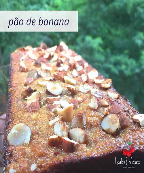 Receita Banana Bread Pão de Banana Sem Glutén Receita Banana Bread Pão de Banana Sem Glutén
