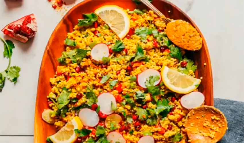 Receita de Salada de Quinoa ao Molho Curry