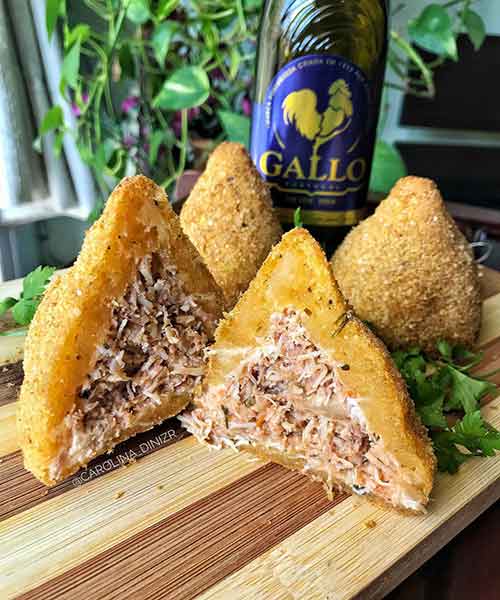 Coxinha Saudável com Farinha de Linhaça Coxinha Saudável com Farinha de Linhaça