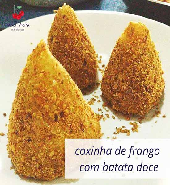 Coxinha de Frango com Batata Doce Coxinha de Frango com Batata Doce