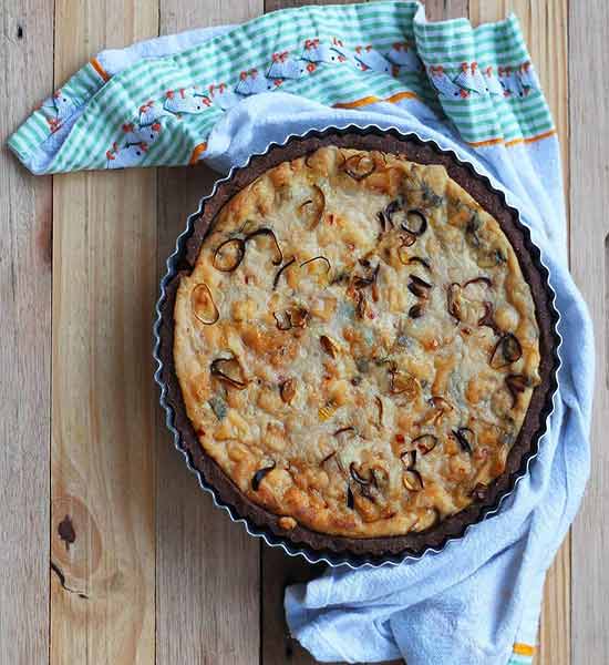 Quiche de Alho Poró Vegano Quiche de Alho Poró Vegano