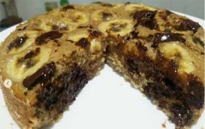 Delicioso Bolo de Banana com Chocolate sem Glúten 2 Delicioso Bolo de Banana com Chocolate sem Glúten