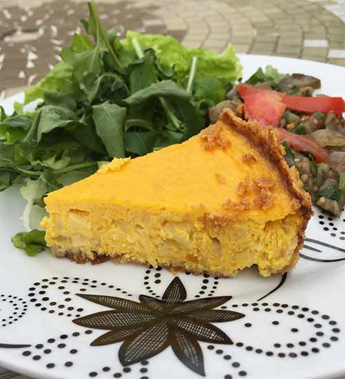 Quiche Low Carb de Abóbora Cebola e Queijo Quiche Low Carb de Abóbora Cebola e Queijo