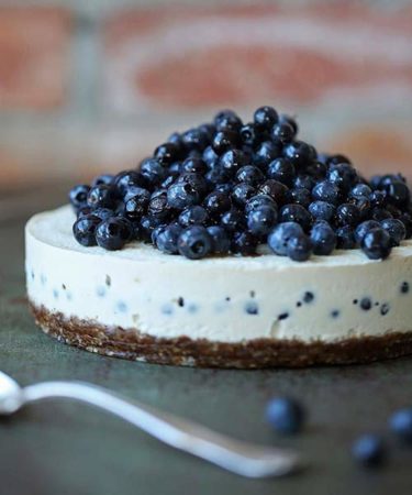 Torta Vegetariana de Limão e Mirtilos Torta Vegetariana de Limão e Mirtilos