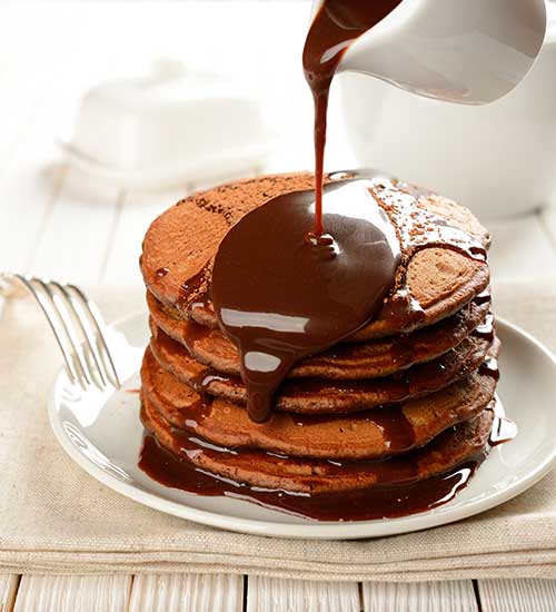 Panquecas Americanas de Chocolate Panquecas Americanas de Chocolate