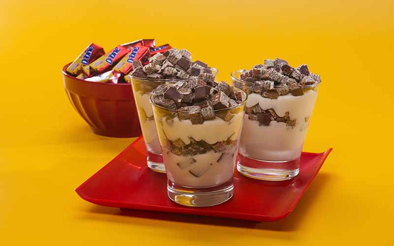 Creme de Chocolate Branco com D-tone 5 Opções de Sobremesas de Chocolate