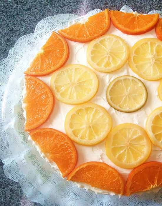 Bolo de Laranja com Mousse de Limão Bolo de Laranja com Mousse de Limão