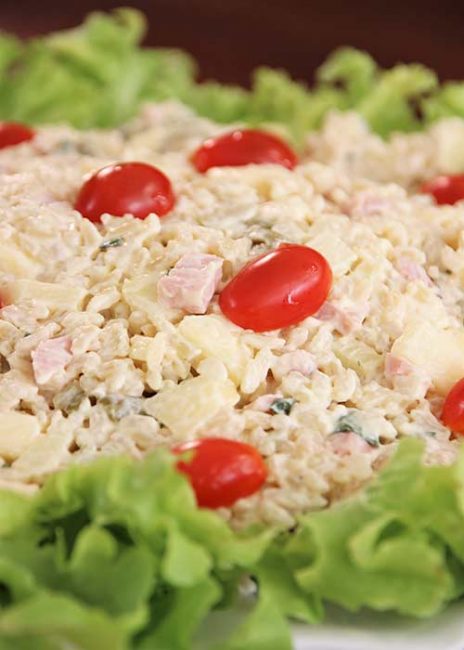 Salada Natalina Salada Natalina com Arroz Saboroso