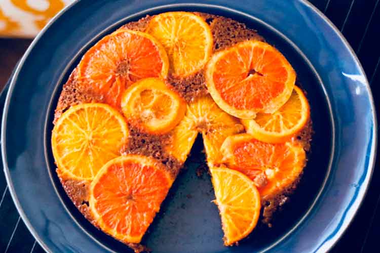 Bolo Invertido de Laranja e Toranja, receita saudável e vegan 2 Bolo Invertido de Laranja e Toranja