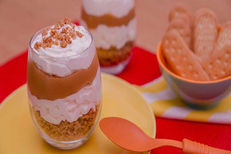 Pavê de Paçoca com Doce de Leite Pavê de Paçoca com Doce de Leite