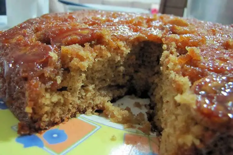 Delicioso Bolo de Banana Integral Caramelada 2 Delicioso Bolo de Banana Integral Caramelada