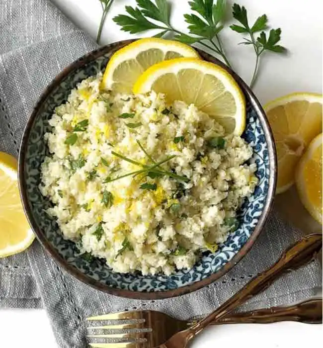 Como fazer Arroz de Couve-flor com Creme de Coco 2 Arroz de Couve-flor com Creme de Coco