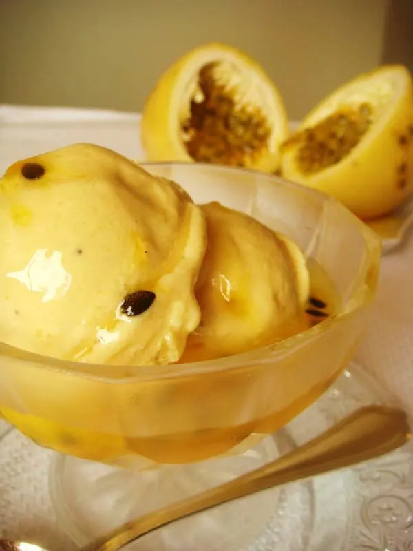 Como fazer Sorvete Cremoso de Maracujá com Calda 3 Sorvete Cremoso de Maracujá com Calda