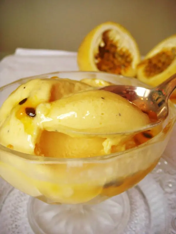 Como fazer Sorvete Cremoso de Maracujá com Calda 2 Sorvete Cremoso de Maracujá com Calda