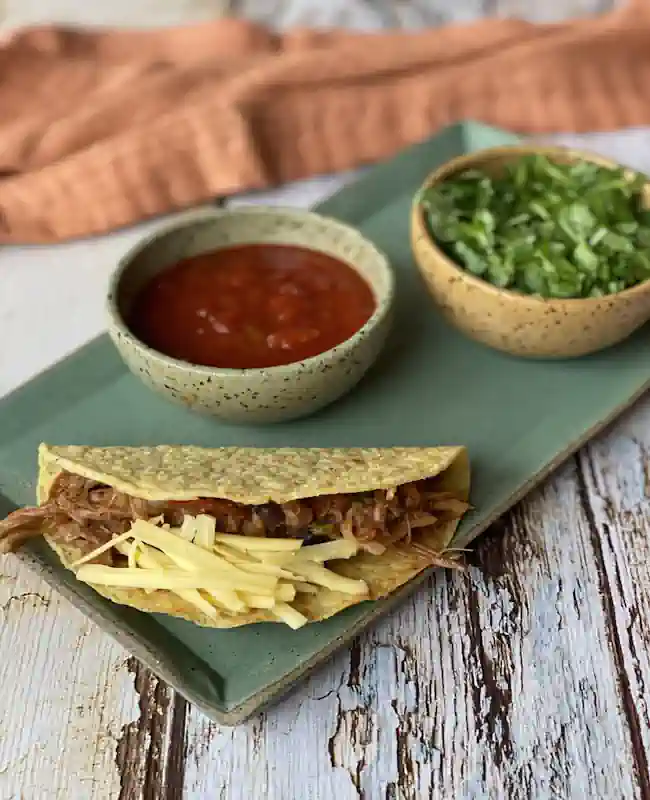 Aprenda como fazer Taco com Chilli de Jaca sem glúten com a Chef Renata Macena 2 Taco com Chilli de Jaca