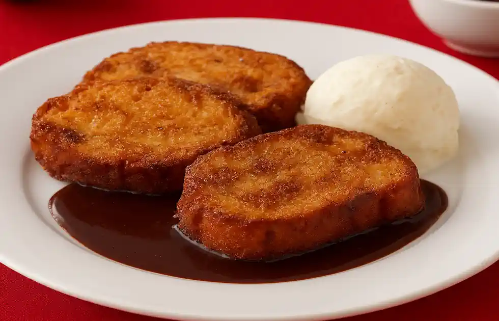Rabanada de Panetone com Vinho