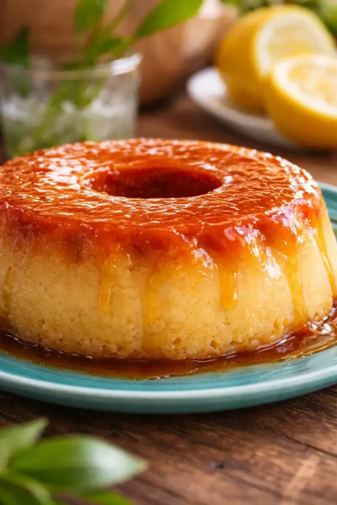 Pudim de Limão: Cremoso, Aromático e com Caramelo Brilhante 2 Pudim de Limão Cremoso